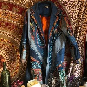 Jean embroidery jacket
